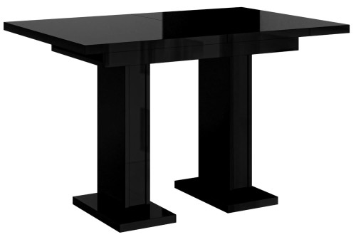 Stół rozkładany nowoczesny w czarnym połysku GLISS.