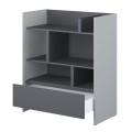 regał BC-25 szary grafit.