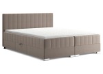 Łóżko tapicerowane kontynentalne ELIT do sypialni z pojemnikiem