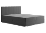 Łóżko typu boxspring MOTTE tapicerowane z pojemnikiem