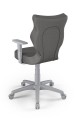 Krzesło młodzieżowe DUO szary, rozmiar 6, tkanina: Monolith 33 tył.