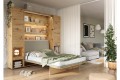 Przykładowa aranżacja półkotapczanu LENART BED CONCEPT BC z zagłówkiem i dostawkami.