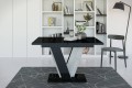 Stół VINI- czarny połysk-beton-front.
