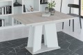 Stół MUFI do jadalni 120-160 cm beton biły.