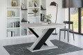 Stół jadalniany KAO beton k350- czarny mat- złożony.