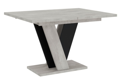 Stół VINI beton k350-czarny-złożony.
