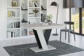 Stół nowoczesny z wkładką VINI beton k350-czarny-złożony.