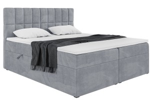 Łóżko kontynentalne z pojemnikami LUKAS 