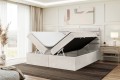 Karim łóżko boxspring beżowy- otwarty -aranżacja jasna.