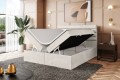 Karim łóżko boxspring beżowy- otwarty do sypialni.