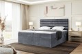 Łóżko Karim boxspring ciemnoszarydo sypialni-zamknięty.