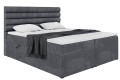 Łóżko Karim boxspring ciemnoszary-zamknięty.