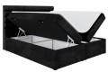 Karim boxspring czarny otwarty.