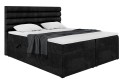Karim boxspring czarny zamknięty.