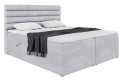 Łóżko Karim boxspring jasnoszary do sypialni-zamknięta.