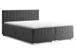 Łóżko tapicerowane boxspring z pojemnikiem ELIT