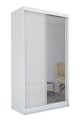 Szafa przesuwna z lustrem PATIA 150  biały mat.