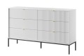 PiKomoda z szufladami Novi biała profil