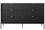 Komoda  z szufladami NOVI 154 cm czarna