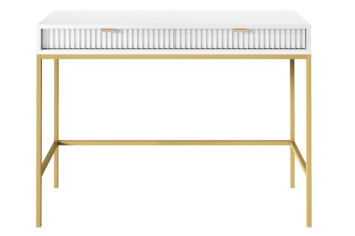 Toaletka Novi biała złote nogi