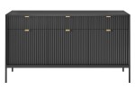 Komoda  szeroka NOVI 154 cm czarna
