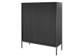 Komoda wysoka Novi czarna profil