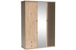 Szafa z lustrami i lamelami  150 cm CALI 23