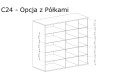 Szafa Cali 24- z opcją półek.