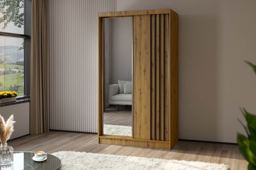 Szafa przesuwna nowoczesna z lamelami Nil a-a-cz.