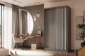 Szafa Lamio bez lustra z lamelami 120cm sz-sz-b.
