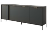 Komoda czterodrzwiowa antracyt 203 cm Tars E