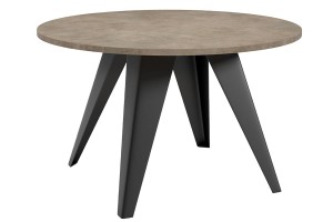 Ława kawowa okrągła  75 cm FARO dark grey 
