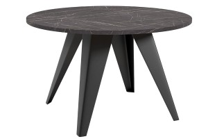 Ława kawowa okrągła  75 cm FARO black pietra
