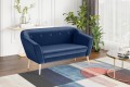 Sofa 2 osobowa Dima nowoczesna niebieski Riviera 24.