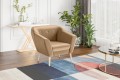 Fotel Dima nowoczesna beżowa Riviera 24.