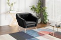 Fotel nowoczesny Dima czarny Riviera 100.
