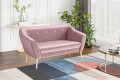 Sofa 2 osobowa Dima nowoczesna różowa Manila09.