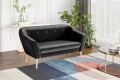 Sofa 2 osobowa nowoczesna Dima czarny Riviera 100.