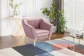 Fotel Dima nowoczesny różowy Manila09.