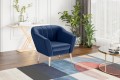 Fotel Kamo na nóżkach niebieska Riviera 81.