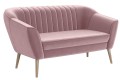Sofa 2 osobowa KAMO różowa Manila 09.