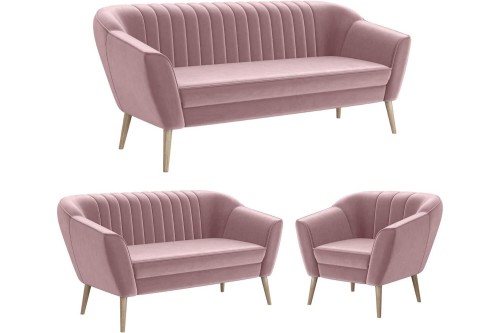 Zestaw 3+2+1 Kamo na nóżkach różowa Manila 09.