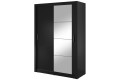Szafa Arti 4 czarny z lustrem-bok.