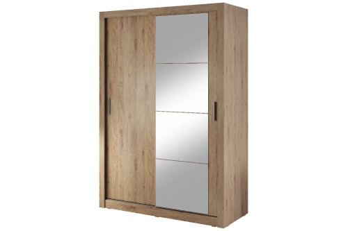 Szafa Arti 4 dąb shetland z lustrem-bok.