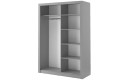 Szafa Arti 4 szary z lustrem-otwarty.