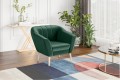 Fotel Kamo na nóżkach zielona Riviera 38.