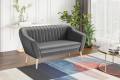 Kanapa II osobowa Kamo na nóżkah ciemnoszary Riviera 95.