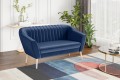 Sofa 2 osobowa Kamo na nóżkach niebieska Riviera 81.jpg