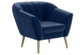 Fotel Kamo do salonu niebieska Riviera 81.