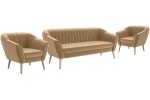Sofa 180 cm z fotelem na nóżkach KAMO 3+1+1 